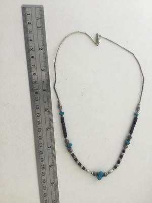 Vintage clasp liquid silver type fashion necklace