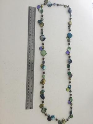 Beautiful colorful long fashion necklace