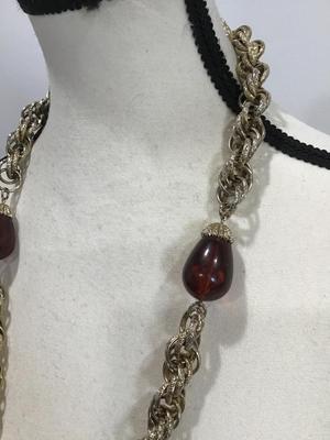 Pegasus, Coro, vintage statement, necklace, Faux amber