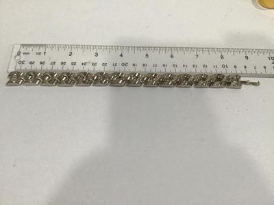 Chunky Hidden Link Wide Sterling Long Bracelet Mens