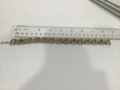 Chunky Hidden Link Wide Sterling Long Bracelet Mens