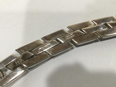 Chunky Hidden Link Wide Sterling Long Bracelet Mens