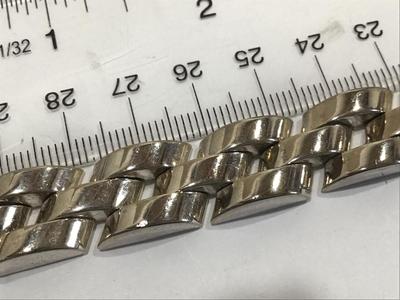 Chunky Hidden Link Wide Sterling Long Bracelet Mens