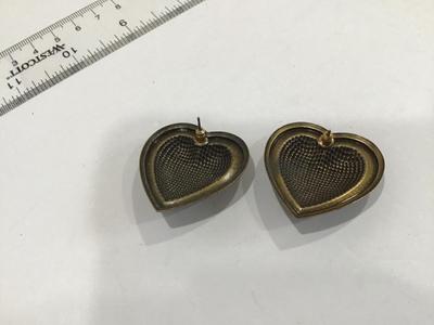 Vintage Heart Earrings