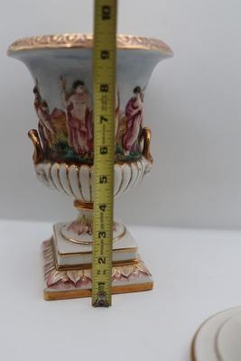 Capodimonte Italian Porcelain Urn with Lid