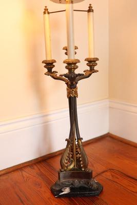 STIFFEL Vintage Neoclassical Candelabra Lamp