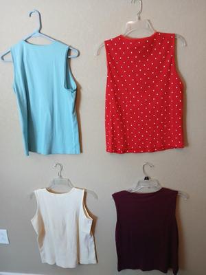 Christopher & Banks Sleeveless Tank Tops – Size Medium – Lot of 4