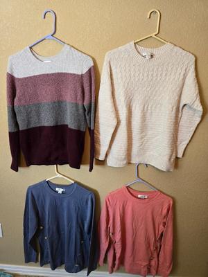 4 Women’s Sweaters – Christopher & Banks – Size M