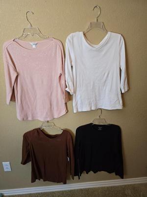 Lot of 4 Women's Long Sleeve Tops – Medium – Christopher & Banks