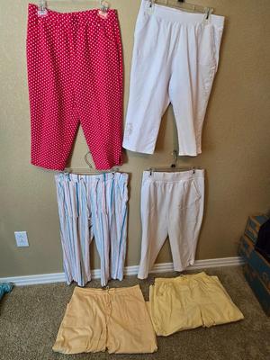 Women's Summer Pants & Capris – Size Medium Mix, Quacker Factory & More