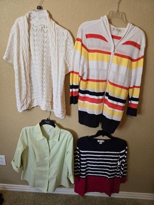 Group Lot – Ladies' Size M–L Layering Tops & Cardigans – Christopher & Banks