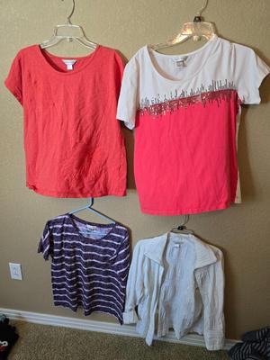 4 Women’s Tops – Christopher & Banks, Size L