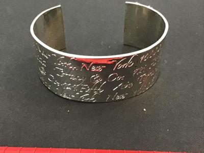 Not Authentic Fashion Cuff Silver Plated