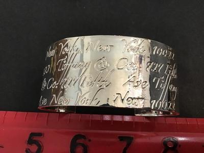 Not Authentic Fashion Cuff Silver Plated