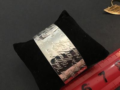 Not Authentic Fashion Cuff Silver Plated