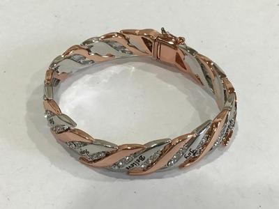 Solid Copper Healing Waves Swarovaski crystal