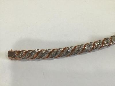 Solid Copper Healing Waves Swarovaski crystal