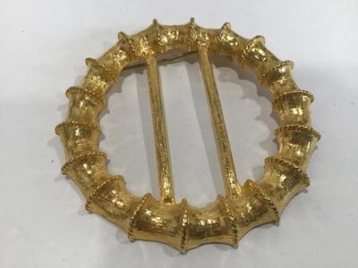 Large Gold Tone Statement Brooch
