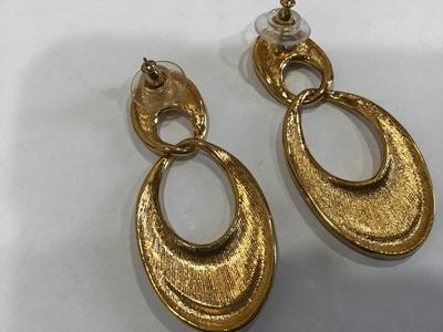 Gold Door Knocker Earrings