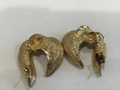 Brushed Gold Vintage Earrings