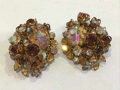 De Mario NY Vintage Clip on Earrings