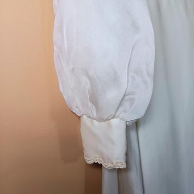 LOT 167L: Vintage Empire Waist Victorian Wedding Gown