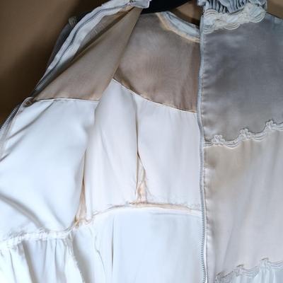 LOT 167L: Vintage Empire Waist Victorian Wedding Gown