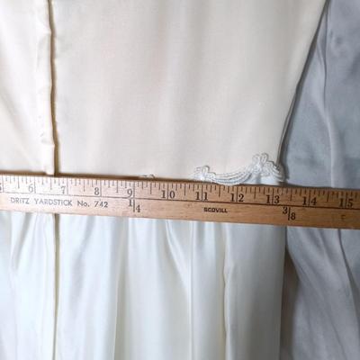 LOT 167L: Vintage Empire Waist Victorian Wedding Gown