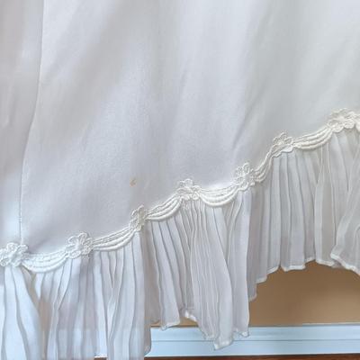 LOT 167L: Vintage Empire Waist Victorian Wedding Gown