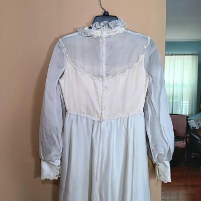 LOT 167L: Vintage Empire Waist Victorian Wedding Gown