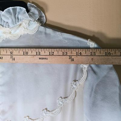 LOT 167L: Vintage Empire Waist Victorian Wedding Gown