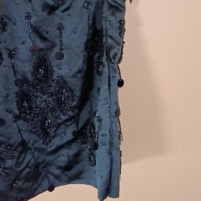 LOT 168L: Dana Bachman Lace Dress Sz Large, Esther Pomerantz Beaded Top & Lace Top Dress