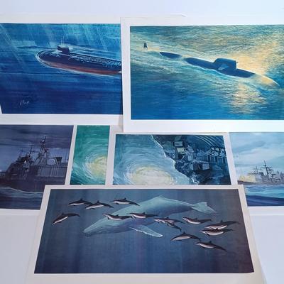 LOT 169L: Set of (7) Art Prints by Vince Piecyk (2 Signed)