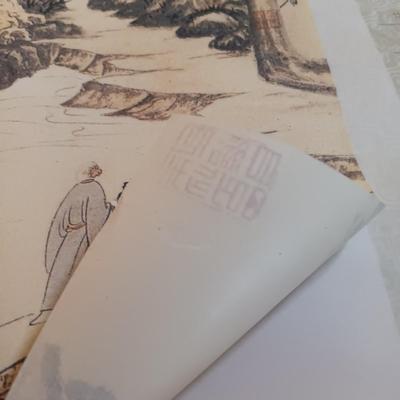 LOT 172L: Calendar Featuring Removable Art Work by Zhang Daqian