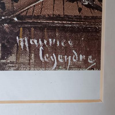 LOT 175L: Framed Maurice Legendre Print Titled Paris, Vue Panoramique