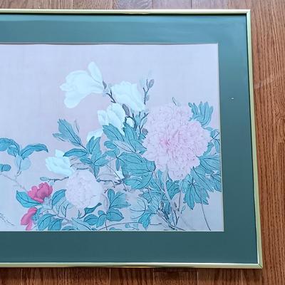 LOT 176L: Framed Print of One Hundred Flowers by Yun Shou-p'ing