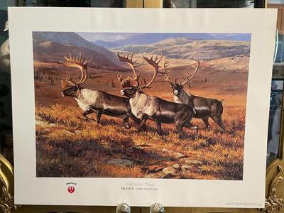 Migration Time Lithograph Signed by Artist Leon Parson 758/950 18" x 24" Unframed Shipped in a Tube.
