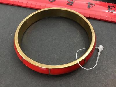 Vintage Resin Brass Bangle