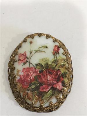 Vintage Germany Suger Bead Brooch