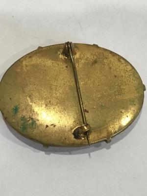 Antique Hand painted Brooch