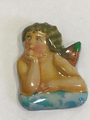 Vintage Metal Cherub Pin
