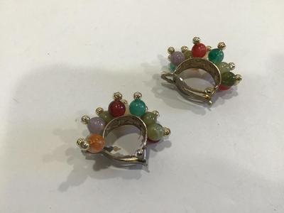 Vintage Faux Bead Earrings