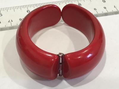 Vintage Red Clamper Bracelet