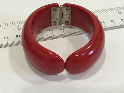 Vintage Red Clamper Bracelet
