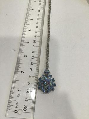 Collectible. Crown Trifari Signed Blue AB