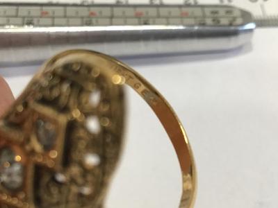 Gold plated Cocktail Ring