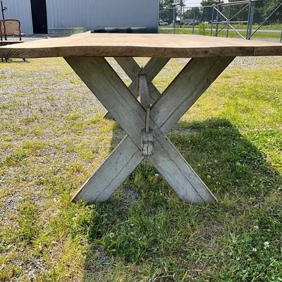 Sale Photo Thumbnail #811: Needs base of table glued
measurements:
7' in length, 41.5" in width, 30.5" in height