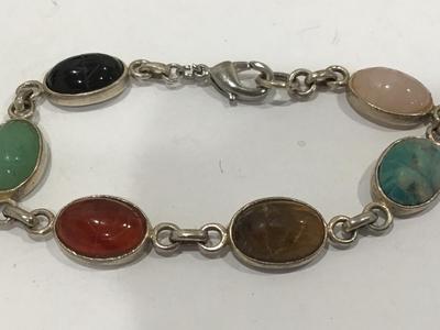 925 Scarab Stone Bracelet