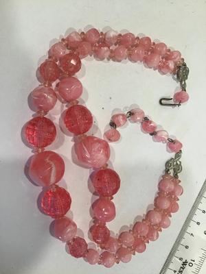 Vintage Pink Bubblegum Necklace