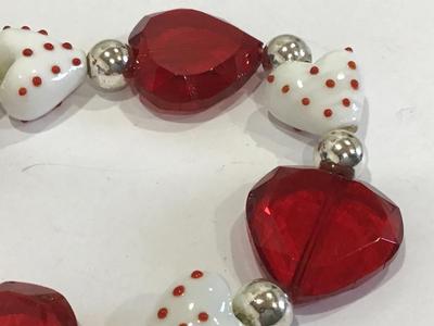 Glass Heart Bracelet